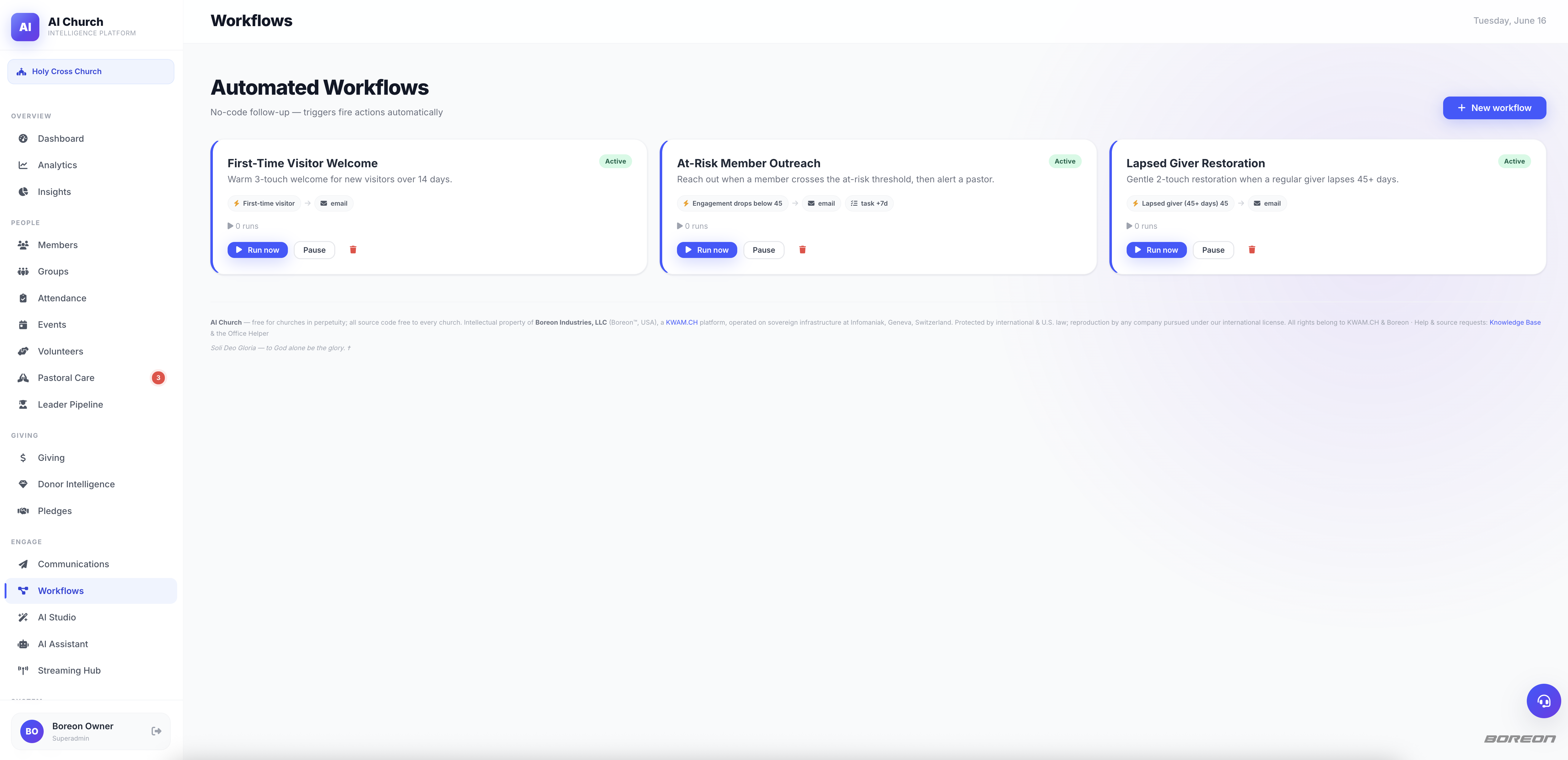 Automated Workflows screenshot